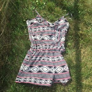Romper with different patterns